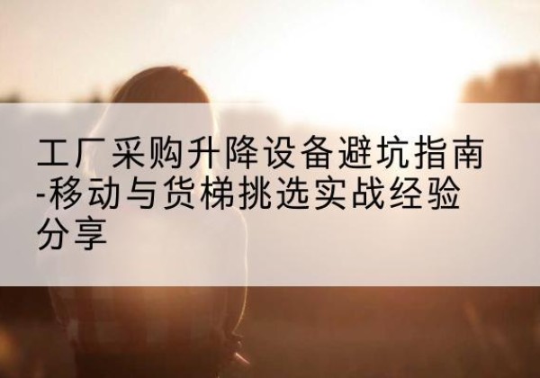 临漳移动式升降机怎么选-工厂采购升降设备避坑指南-移动与货梯挑选实战经验分享